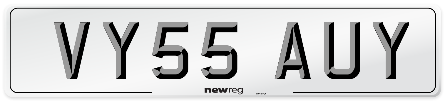 VY55 AUY Number Plate from New Reg